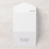 Altijd en altijd aangepast fotohuwelijk all in one uitnodiging (Buitenkant)