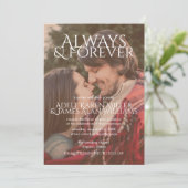 Altijd en altijd | Aangepaste foto | Weddenschap Kaart (Staand voorkant)