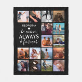 Altijd en altijd Afbeelding collage Fleece Deken (Voorkant)