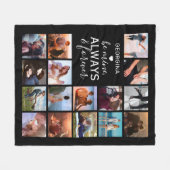 Altijd en altijd Afbeelding collage Fleece Deken (Voorkant (Horizontaal))