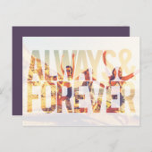 Altijd en altijd Bridesmaid-voorstel Briefkaart (Voorkant / Achterkant)