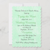 Altijd en altijd bruiloft uitvindingen, groen roze kaart (Achterkant)