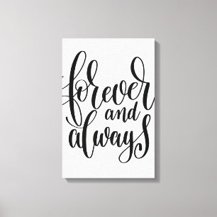 Altijd en altijd Canvas Afdruk