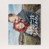 Altijd en altijd een paar aangepaste foto's legpuzzel (Verticaal)