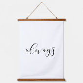 Altijd en altijd elegant boven bed hangend wandkleed (Voorkant)