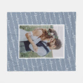 Altijd en altijd foto's bruiloft fleece deken (Voorkant (Horizontaal))