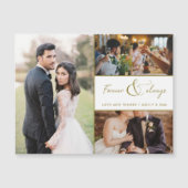 Altijd en altijd gouden foto's bruiloft Hartelijk (Voorkant)