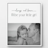 Altijd en altijd je kleine meisje fotoplaat (Voorkant)