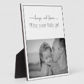 Altijd en altijd je kleine meisje fotoplaat (Zijkant)