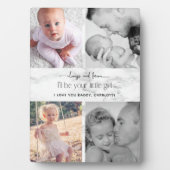 Altijd en altijd je kleine meisjesfotocollage fotoplaat (voorkant)