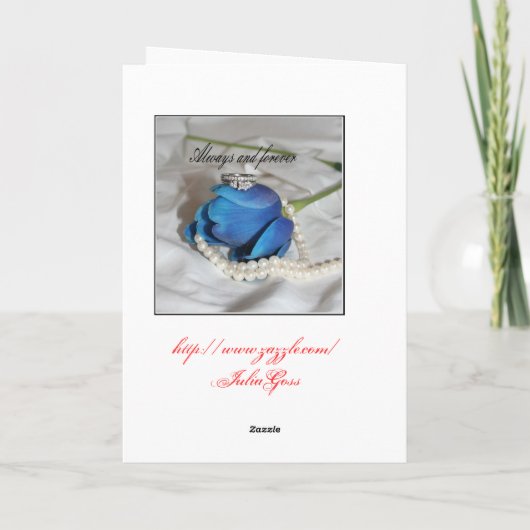 Altijd en altijd kaart (Achterkant)