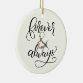 Altijd en altijd keramisch ornament (Rechts)