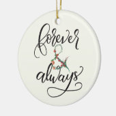 Altijd en altijd keramisch ornament (Links)