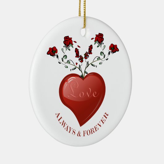 Altijd en altijd keramisch ornament (Rechts)