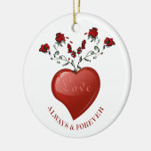 Altijd en altijd keramisch ornament (Links)