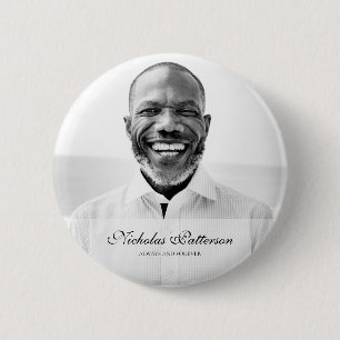 Altijd en altijd Klassieke Eenvoudige foto Memor Ronde Button 5,7 Cm