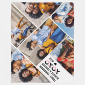 Altijd en altijd | Modern 6 Foto-collage Fleece Deken (Voorkant)