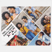 Altijd en altijd | Modern 6 Foto-collage Fleece Deken (Voorkant (Horizontaal))