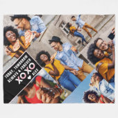 Altijd en altijd | Modern 6 Foto-collage Fleece Deken (Voorkant (Horizontaal))