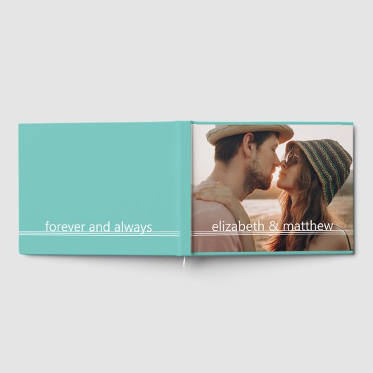 Altijd en altijd | Modern aangepast fotogedenkteke Gastenboek (Volledig)
