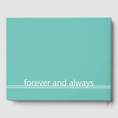 Altijd en altijd | Modern aangepast fotogedenkteke Gastenboek (Achterkant)