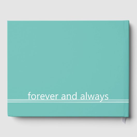 Altijd en altijd | Modern aangepast fotogedenkteke Gastenboek (Achterkant)