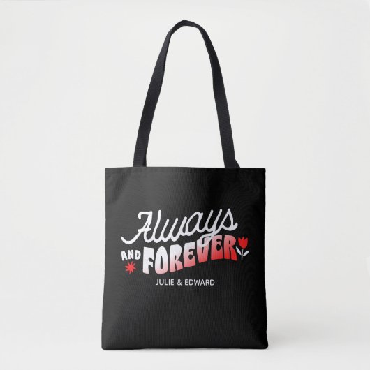 Altijd en altijd persoonlijke Canvas tas (Voorkant)