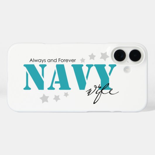 Altijd en altijd - vrouw van de marine Case-Mate iPhone case (Achterkant (horizontaal))