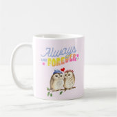 Altijd en eeuwig eigenaars in liefde kletsen koffiemok (Links)