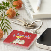 Altijd en eeuwig eigenaars in liefde kletsen sleutelhanger (Voorkant Rechts)