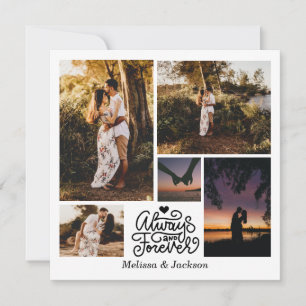 Altijd En Voor Altijd 5 Foto's Collage Valentijn Feestdagenkaart