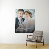 Altijd en Voor altijd Bruidsfototapijt Wandkleed (In situ)