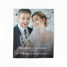 Altijd en Voor altijd Bruidsfototapijt