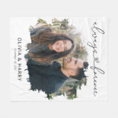 Altijd en voor altijd een paar bruiloft foto fleece deken (Voorkant (Horizontaal))