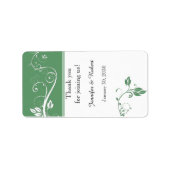 Altijd en voor altijd Sage Bruiloft Lip Balm Label (Voorkant)
