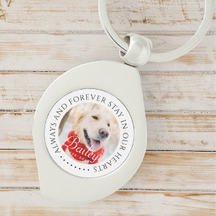 Altijd en voor altijd verblijf in onze harten Pet  Sleutelhanger