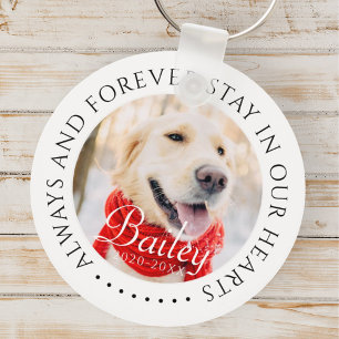 Altijd en voor altijd verblijf in onze harten Pet  Sleutelhanger
