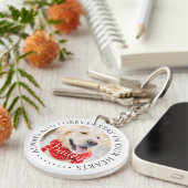 Altijd en voor altijd verblijf in onze harten Pet Sleutelhanger (Voorkant Rechts)