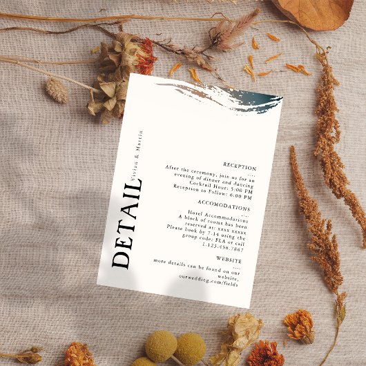 Altijd en voor de eeuwigheid bruiloft detail Kaart