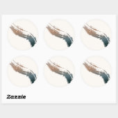 Altijd en voor de eeuwigheid bruiloft ronde sticker (Vel)