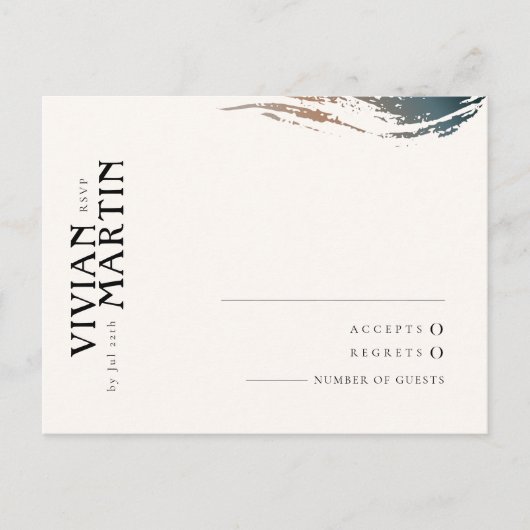 Altijd en voor de eeuwigheid bruiloft RSVP kaarten (Voorkant)