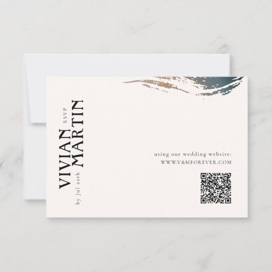 Altijd en voor de eeuwigheid Wedding QR code RSVP  (Voorkant)