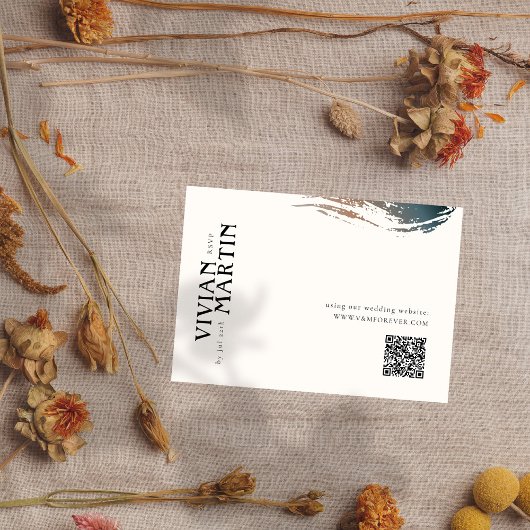 Altijd en voor de eeuwigheid Wedding QR code RSVP Kaartje