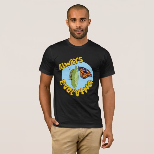 Altijd evoluerend T-shirt (Voorkant volledig)