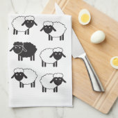 Altijd Ewe Black Sheep zijn Theedoek (Quarter Fold)