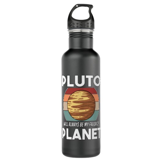 Altijd favoriete  Planet Pluto Planet Pluto Waterfles (Voorkant)
