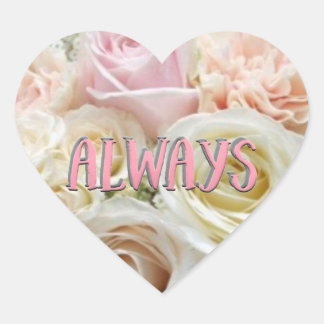 Altijd Floral Heart Sticker en Envelope Seal