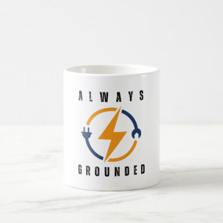 altijd geaard grappige elektricien koffiemok