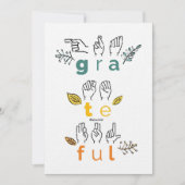 Altijd gebarentaal feestdagenkaart (Voorkant)