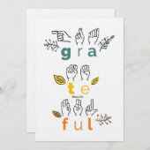 Altijd gebarentaal feestdagenkaart (Voorkant / Achterkant)